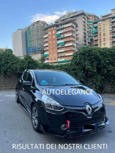 RENAULT CLIO 4 2012-2018 FRONT BUMPER BLADE ABS SPLITTER RS BLACK BLAC