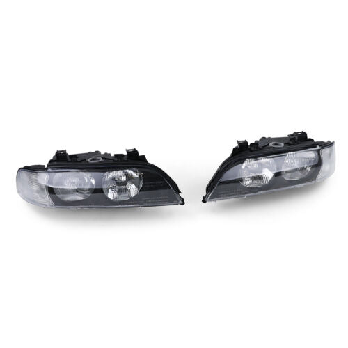 Headlights with white indicators right + left suitable for BMW 5 Series E39 95-00 