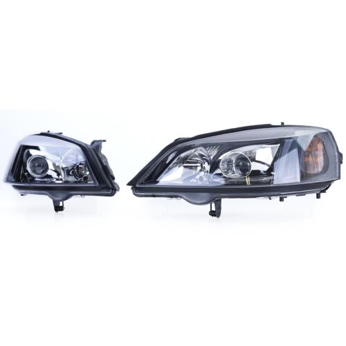 Xenon Headlights D2S H7 Black Right Left for Opel Astra G 97-04