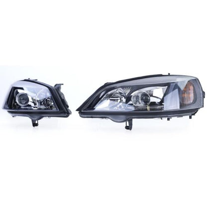 Xenon Headlights D2S H7 Black Right Left for Opel Astra G 97-04