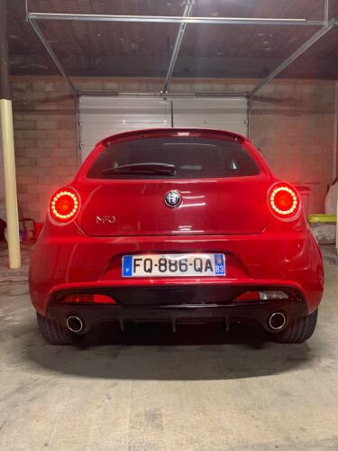 DIFFUSER FOR ALFA ROMEO MITO UNDER REAR BUMPER DAM GLOSSY BLACK SPORT