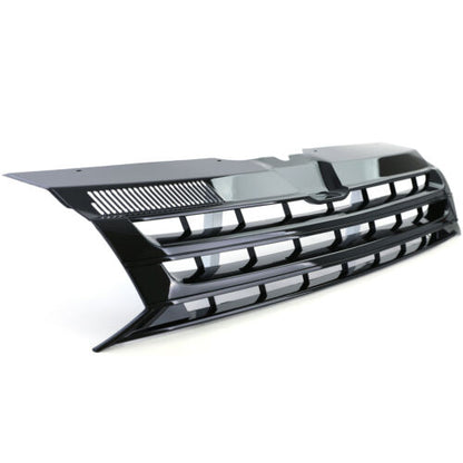 Radiator grille without emblem glossy black for VW Bus T5 Facelift 09-15
