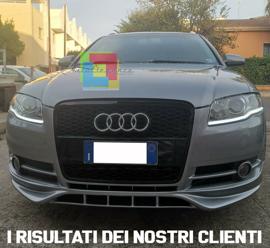 SOTTO PARAURTI SPOILER ANTERIORE DESIGN S4 RS4 SLINE PER AUDI A4 B7 2004-2007