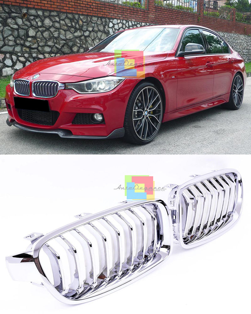 CALANDRA CROMATA GRIGLIA ANTERIORE PER BMW SERIE 3 F30 F31 2012+ LOOK M AUTOELEGANCERICAMBI