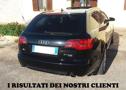 SOTTO PARAURTI AUDI A6 4F C6 2004-2009 DIFFUSORE POSTERIORE LOOK SLINE