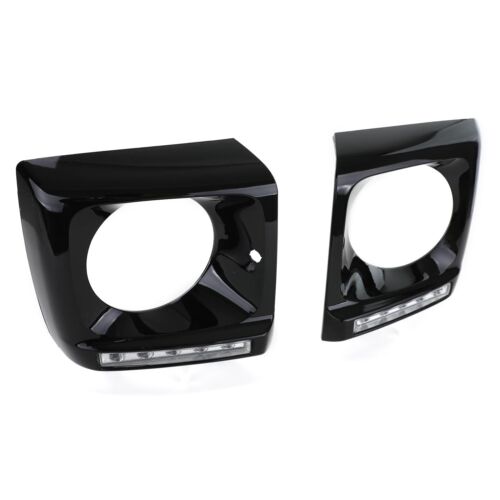 Coprifaro nero lucido con luci di marcia diurna a LED per Mercedes G W463 AUTOELEGANCERICAMBI