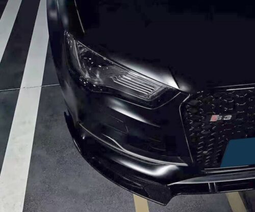 AUDI A3 8V SLINE ABS CARBON LOOK SPOILER UNDER BUMPER -X- 