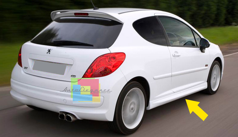 PEUGEOT 207 06-12 3 e 5 PORTE E STATION WAGON LOOK GTI MINIGONNE LATERALI