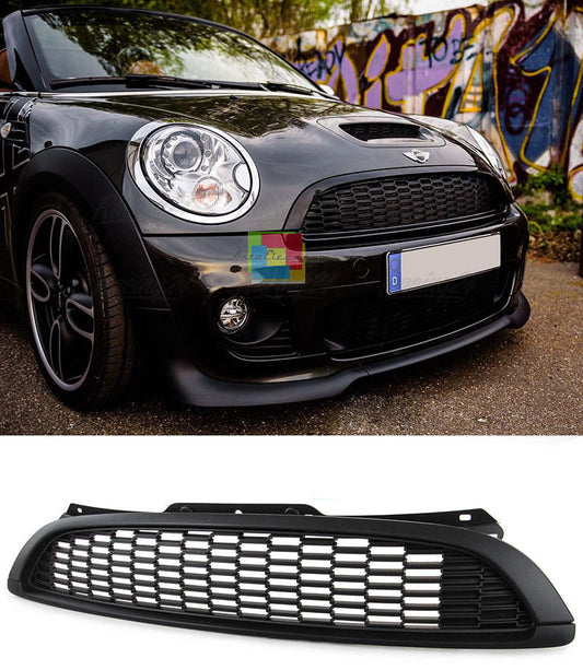 FRONT SPORT GRILLE MINI COOPER R55 R56 R57 R58 2006-2013 BLACK HONEYCOMB