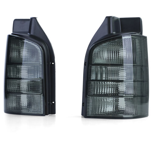 Coppia fanali posteriori in vetro trasparente nero fumé per VW Bus T5 03-09 con portellone AUTOELEGANCERICAMBI