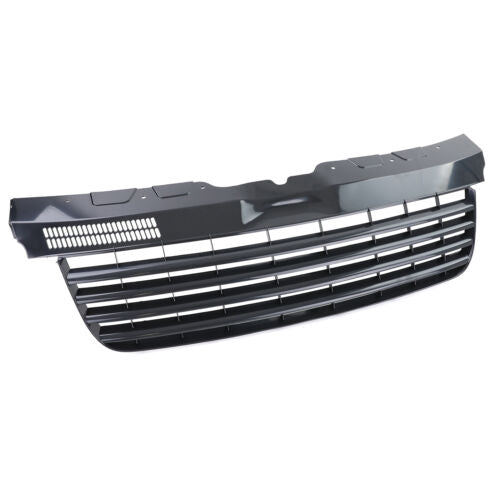 Radiator grille without emblem glossy black suitable for VW Bus T5 03-09 Transporter