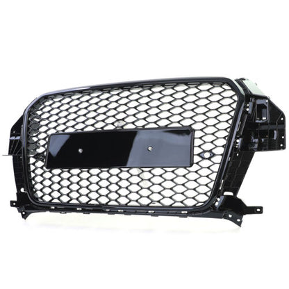 Gloss black honeycomb sports grille for Audi Q3 8U pre-facelift 11-15