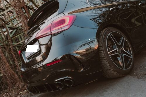 SPOILER POSTERIORE AMG TETTO MERCEDES CLASSE A W177 BASSO NERO LUCIDO A35 .-