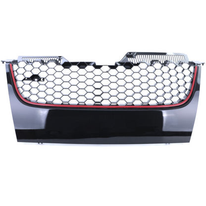 Honeycomb Sport Grille Without Emblem With Red Bar For VW Golf 5 GTI 03-09