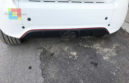 SMART FORTWO 451 2012-2015 REAR DIFFUSER SPOILER GLOSS BLACK .-.