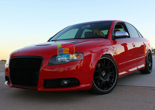 FRONT GRILLE GLOSS BLACK AUDI A4 B7 2004-2007 AVANT SEDAN RS4 CALANDRA