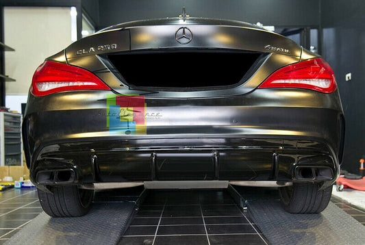 MERCEDES CLA W117 2013-2018 REAR DIFFUSER UNDER BUMPER ABS AMG