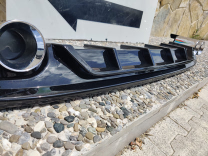 VW GOLF 7.5 2017-2020 REAR DIFFUSER UNDER BUMPER FOUR TIP ABS