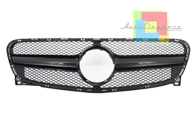 GRIGLIA ANTERIORE ALL BLACK - MERCEDES GLA X156 2014 IN POI LIFT CALANDRA AMG 45