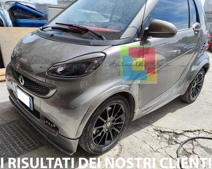 SMART FORTWO 451 SET 4 PIECES SPOILER MUDGUARDS WIDEENED IN ABS