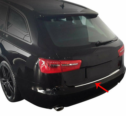 AUDI A6 4G C7 2011-2018 AVANT PIASTRA CROMATA PORTELLONE POSTERIORE INOX AUTOELEGANCERICAMBI