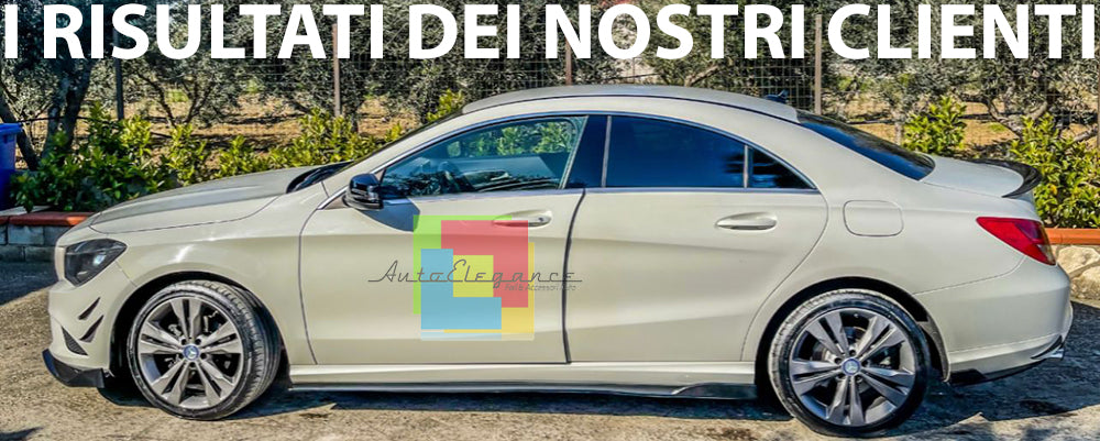 SPLITTER FOR MERCEDES CLA C117 BLADES UNDER SIDE SKIRTS ABS GLOSSY BLACK