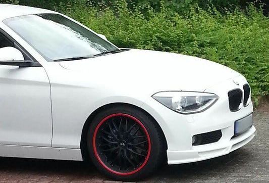 SPOILER ANTERIORE SPORTIVO PER BMW SERIE 1 F20 F21 2011-2015 SOTTO PARAURTI .-