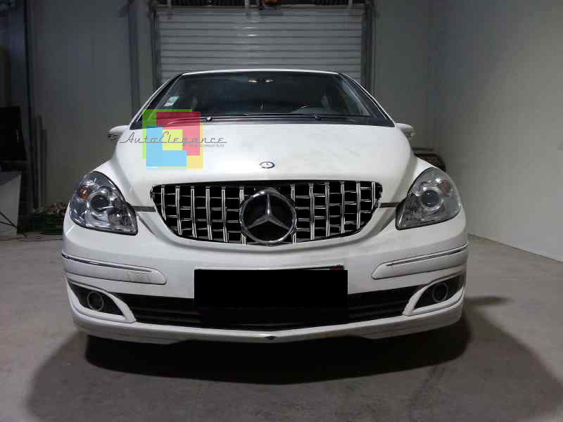 GRIGLIA ANTERIORE MERCEDES CLASSE B W245 MASCHERINA AMG PROFILI SATINATI