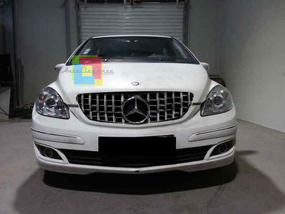 GRIGLIA ANTERIORE MERCEDES CLASSE B W245 MASCHERINA AMG PROFILI SATINATI
