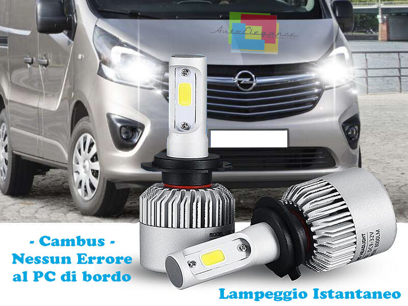 LAMPADE ABBAGLIANTI ANABBAGLIANTI LED OPEL VIVARO ISTANTANEO CREE