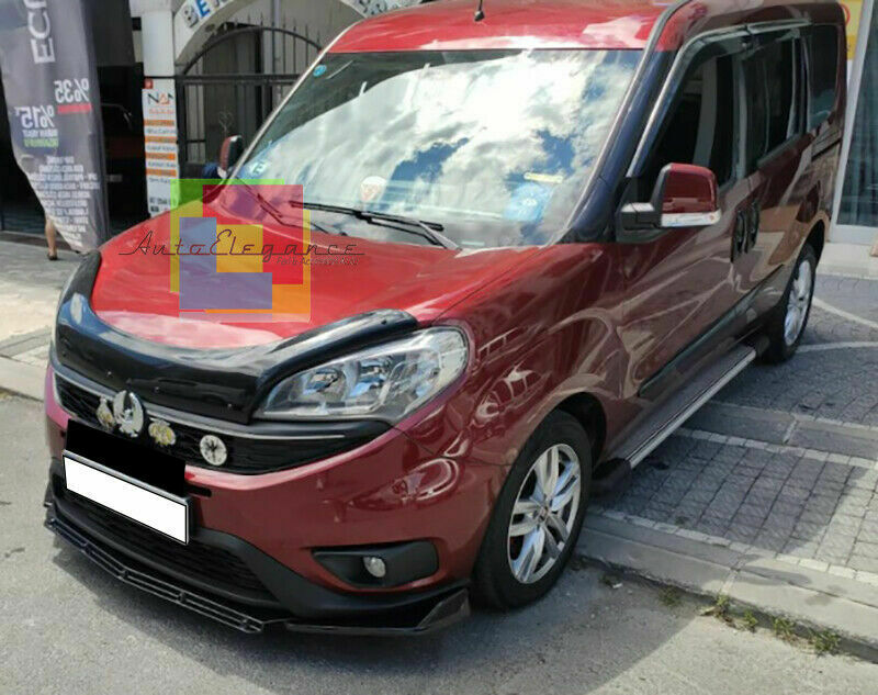 0100 FIAT DOBLO SPLITTER PARAURTI ANTERIORE NERO LUCIDO LOOK RS AUTOELEGANCERICAMBI