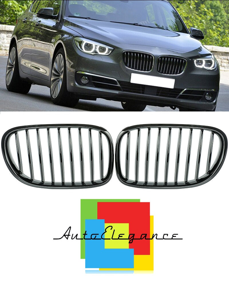 5 SERIES F09 GRAN TURISMO GLOSS BLACK SINGLE KIDNEY MUSTACHE GRILLE NEWS