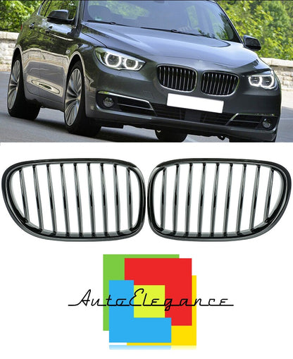 5 SERIES F09 GRAN TURISMO GLOSS BLACK SINGLE KIDNEY MUSTACHE GRILLE NEWS