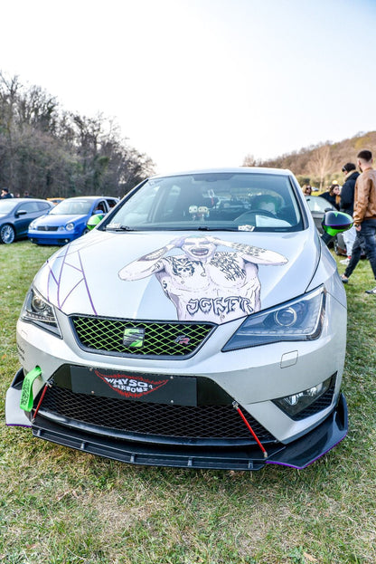 SEAT IBIZA 6J ABS SPLITTER FRONT BUMPER SPOILER