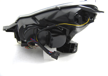 OPEL CORSA D 2011-2015 RESTYLING FARI ANTERIORI DIURNE LED FANALI NERI