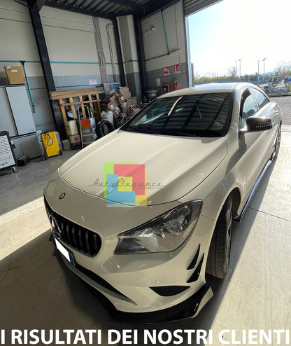 SPLITTER FOR MERCEDES CLA C117 BLADES UNDER SIDE SKIRTS ABS GLOSSY BLACK