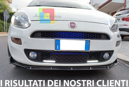 FIAT PUNTO EVO / PUNTO LIP SPOILER FRONT BUMPER SPORT GLOSSY BLACK SPLITTER