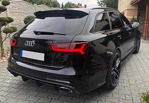 AUDI A6 4G C7 2015-2018 LIFT SOTTO PARAURTI POSTERIORE RS6 DIFFUSORE & TERMINALI AUTOELEGANCERICAMBI