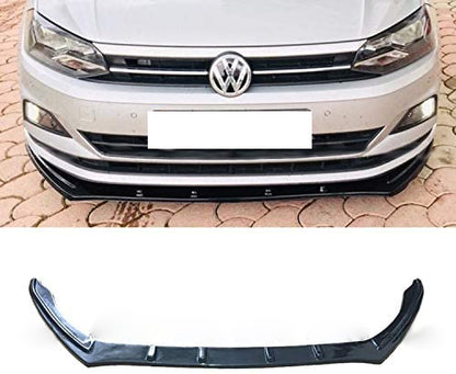 SPLITTER VW POLO AW1 2018+ UNDER FRONT BUMPER ABS GLOSSY BLACK