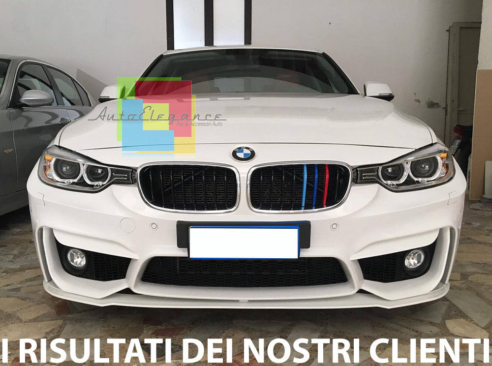 BMW SERIE 3 F30 F31 2011-2018 PARAURTI ANTERIORE LOOK CON LAMA LOOK M3 AUTOELEGANCERICAMBI