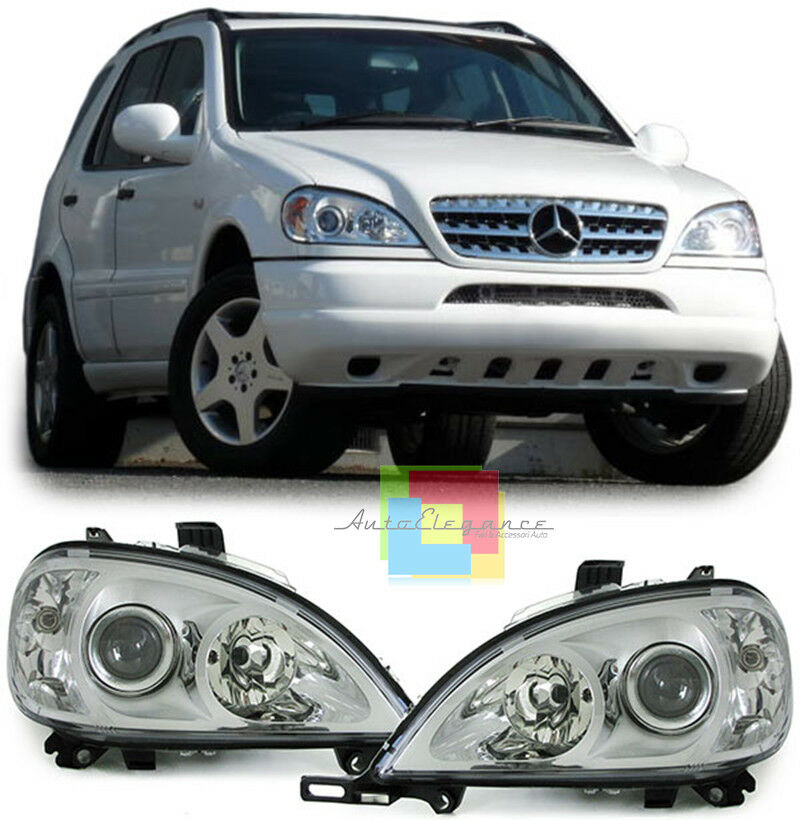 HEADLIGHTS MERCEDES ML W163 1998 - 2001 + LED HIGH BEAM LOW BEAM KIT