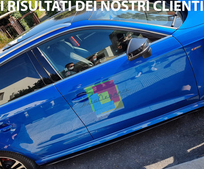 FLAPS SOTTO MINIGONNE LATERALI AUDI A3 8V SPORTBACK ABS NERO LUCIDO 0034