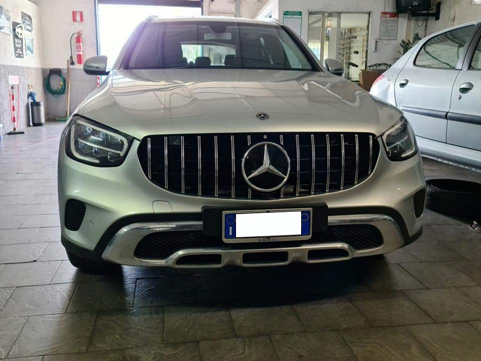 FRONT GRILLE MERCEDES GLC C253 X253 2019+ FACELIFT SATIN PROFILES AMG