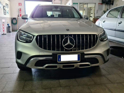 FRONT GRILLE MERCEDES GLC C253 X253 2019+ FACELIFT SATIN PROFILES AMG