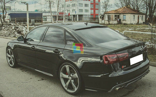 AUDI A6 C7 4G BERLINA 2011-2018 SPOILER LUNOTTO POSTERIORE TETTO LOOK S6 AUTOELEGANCERICAMBI