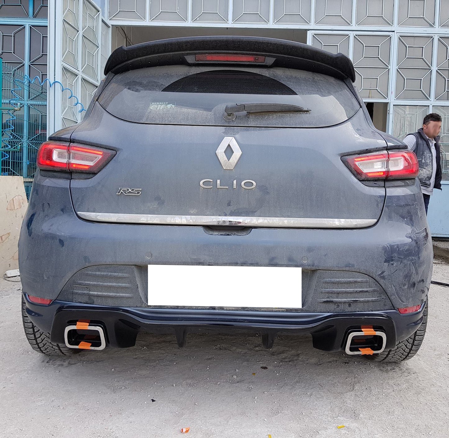 RENAULT CLIO 4 IV 2012-2019 DIFFUSORE POSTERIORE DESIGN RS