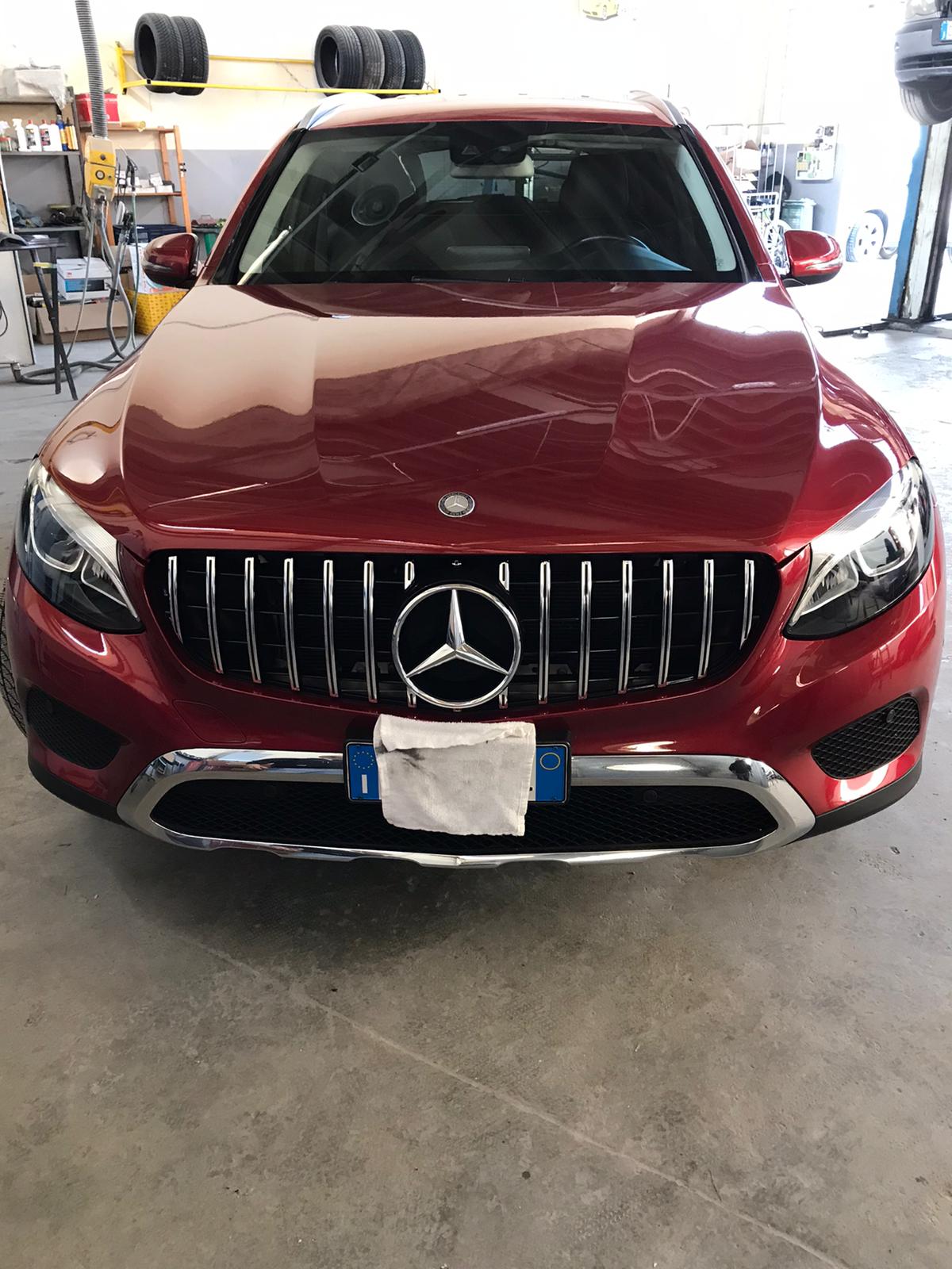 0042 GRIGLIA ANTERIORE MERCEDES GLC 2015-2018 LOOK AMG SATINATA ABS CALANDRA AUTOELEGANCERICAMBI