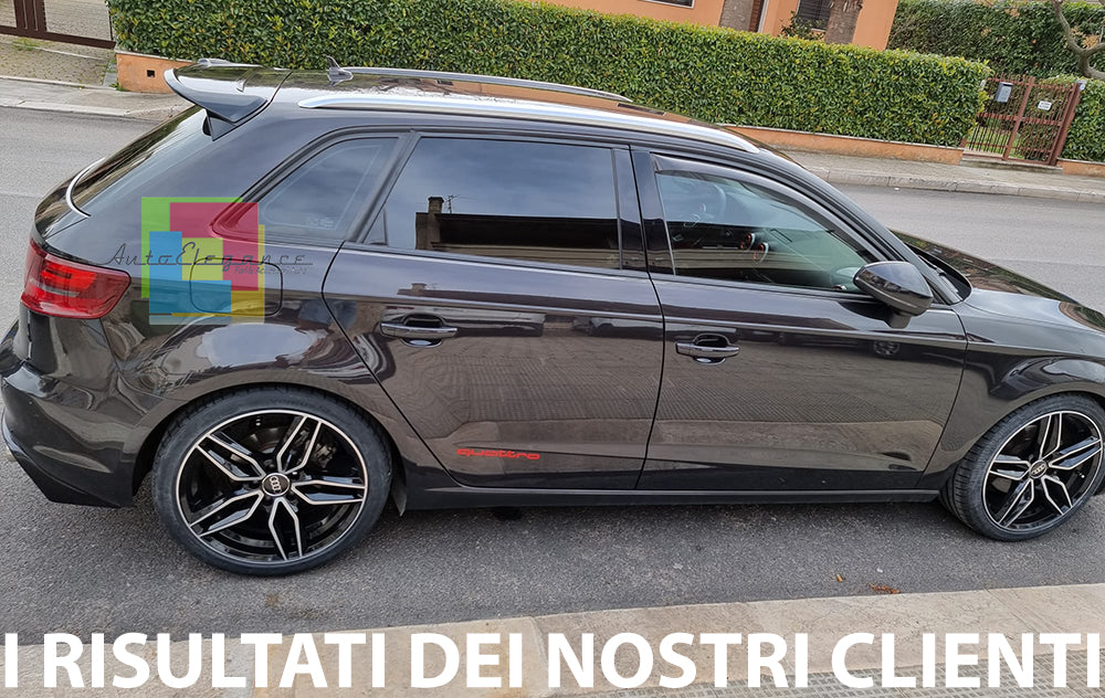 SPOILER POSTERIORE TETTO AUDI A3 8V SPORTBACK 2012-2018 NERO LUCIDO RS3