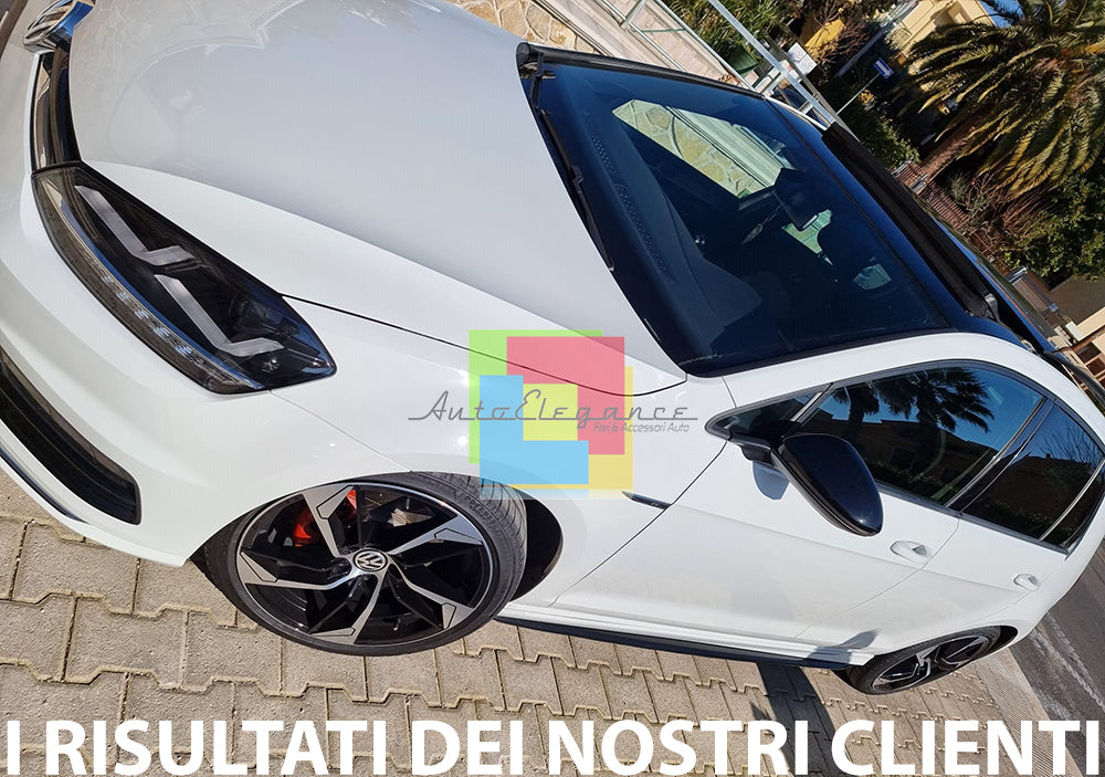 FLAPS UNDER SIDE SKIRTS VW GOLF 7 VII ABS GLOSSY BLACK 0034
