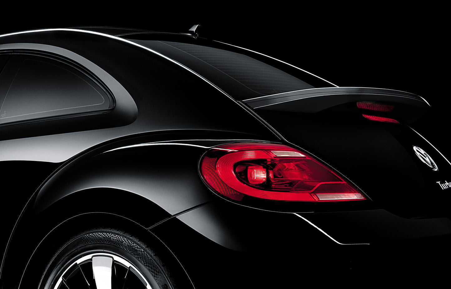 REAR HOOD SPOILER FOR VW BEETLE 5C5 2011+ LOOK R LINE GLOSS BLACK